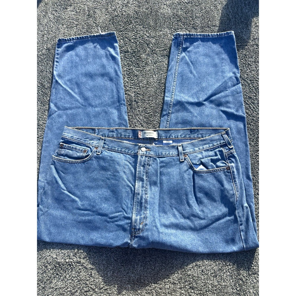 Levis 550 Relaxed Fit Jeans Mens 48x32 Blue Denim Made Guatemala Straight Leg